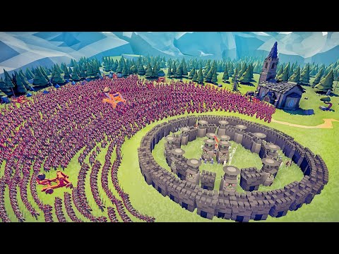 MEDIEVAL CASTLE vs EVERY ARMY - Totally Accurate Battle Simulator TABS