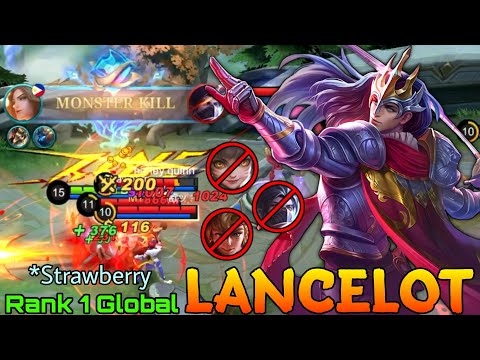 Monster Kill Lancelot the Floral Knight! -  Top 1 Global Lancelot by *Strawberry - Mobile Legends