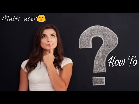 How to use multi user function in Moto e4 plus🤔🤗.