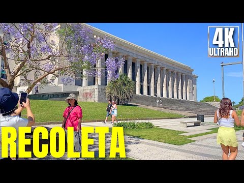 [4K] Buenos Aires Recoleta Walking Tour | One of the City’s Most Beautiful Neighborhoods