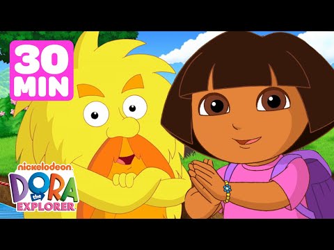 Dora and the Grumpy Old Troll Scenes & Songs! 😱 30 Minutes | Dora the Explorer