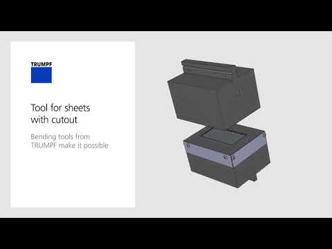 TRUMPF Services: Durchzugswerkzeug / Bending tool for cutouts