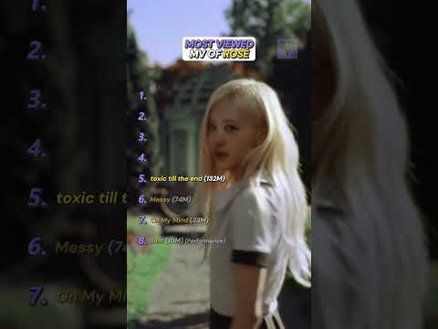 What is the best MV of Ros&eacute;?
