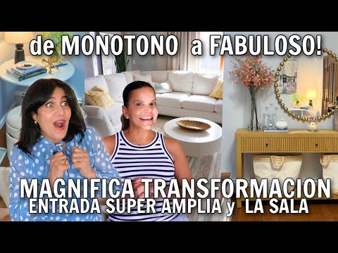 TRANSFORMACIÓN CASA con SALA GRANDE y DOBLE ENTRADA ✅ CAMBIO de MONÓTONO a FABULOSO | Home Makeover✨