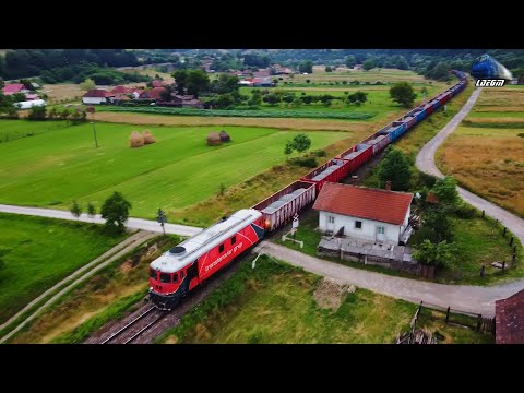 Tren de Marfă Transferoviar Grup Cargo Train in Defileul Crișului Repede Canyon - 05 Iulie 2023