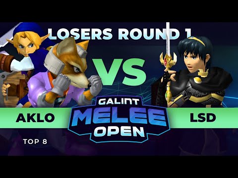 Galint Melee Open Top 8 - Aklo (Fox, Link) vs LSD (Marth) - Losers Round 2