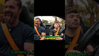 Cariani e Júlio pela primeira vez andando de McLaren!