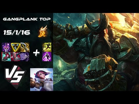 TOP Gangplank vs Fiora - NA Grandmaster Patch 25.18