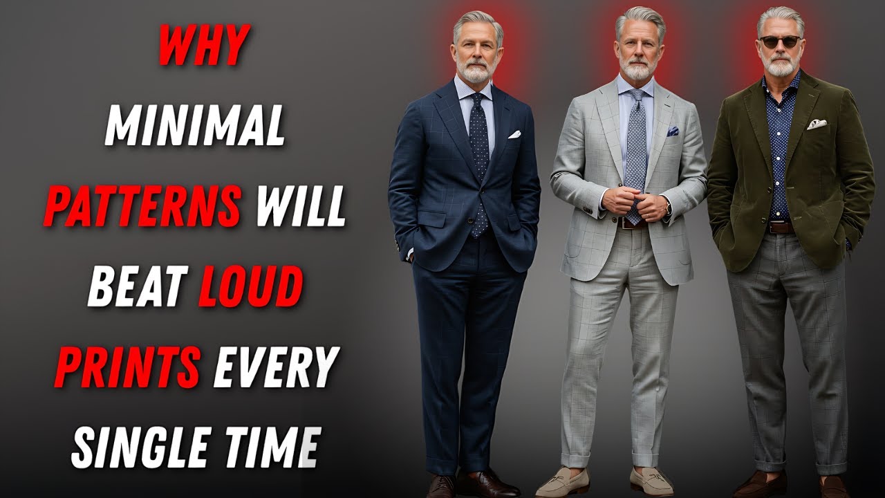 Minimal Patterns vs Loud Prints – The Clear Winner for Men Over 50.