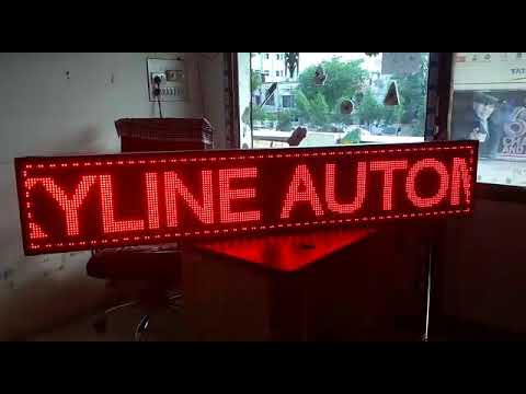 Skyline multi-color led scrolling boards