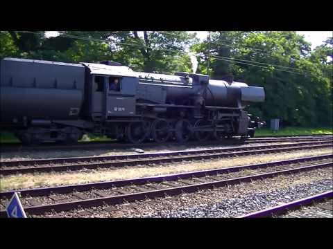 Veluwsche Stoomtrein Maatschappij / VSM-loc 52 3879 komt in Apeldoorn aan (2016)