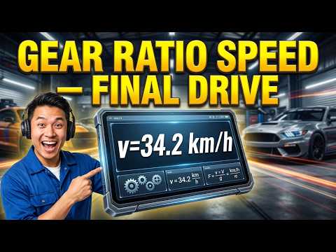 Part of a video titled Gear Ratio Speed — Final Drive Calculator — How to Use It - YouTube