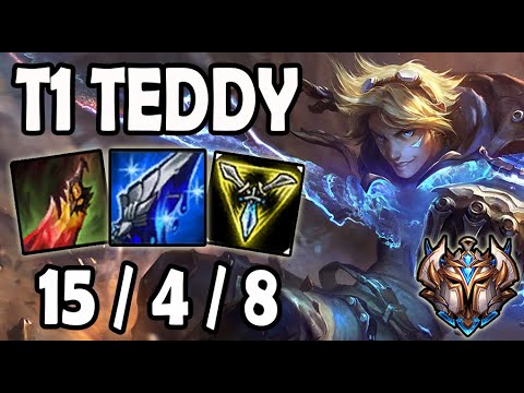 T1 Teddy Ezreal vs Aphelios ADC - Lol Korea Ranked