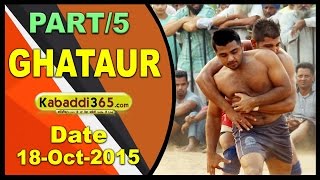 (1) Ghataur (Mohali) Kabaddi Tournament 18 Oct 2015