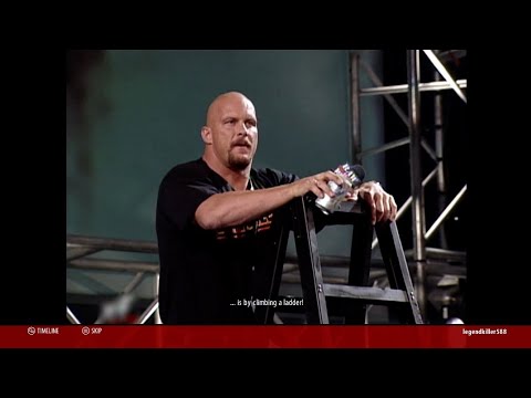WWE 2K16 SHOWCASE: Stone Cold Steve Austin vs. Mr. McMAHON & Shane McMAHON - Handicap 2 on 1 Ladder