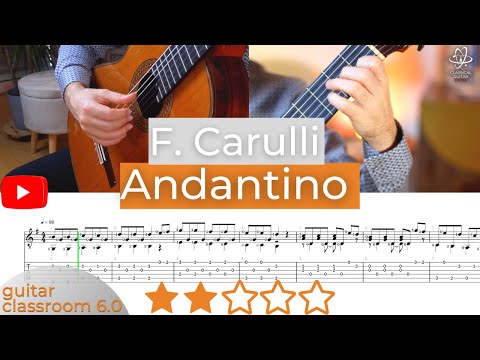 Carulli: Andantino - Free Classical Guitar Sheet Music & TAB