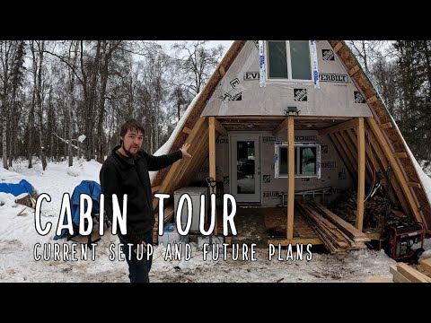 Cabin Tour - Early look at our A-frame setup