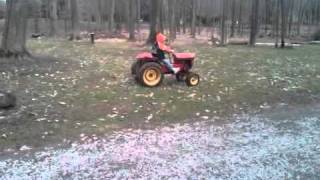Nick's first time driving his Speedex tractor