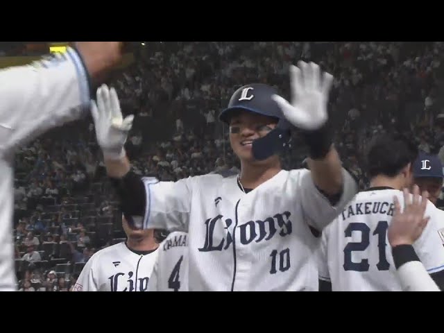 【6回裏】勝ち越し弾!! ライオンズ・佐藤龍世 ファンの待つレフトへのソロホームラン!!  2024年9月23日 埼玉西武ライオンズ 対 北海道日本ハムファイターズ