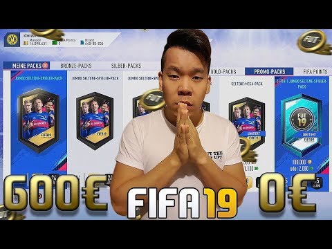 0€ VS. 600€ PACK OPENING 🔥🔥 FIFA19 RTG#143