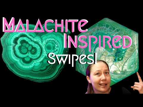 #43 | Malachite Inspired Swipes | Sheleeart | TLP | Fluid Art Tutorial