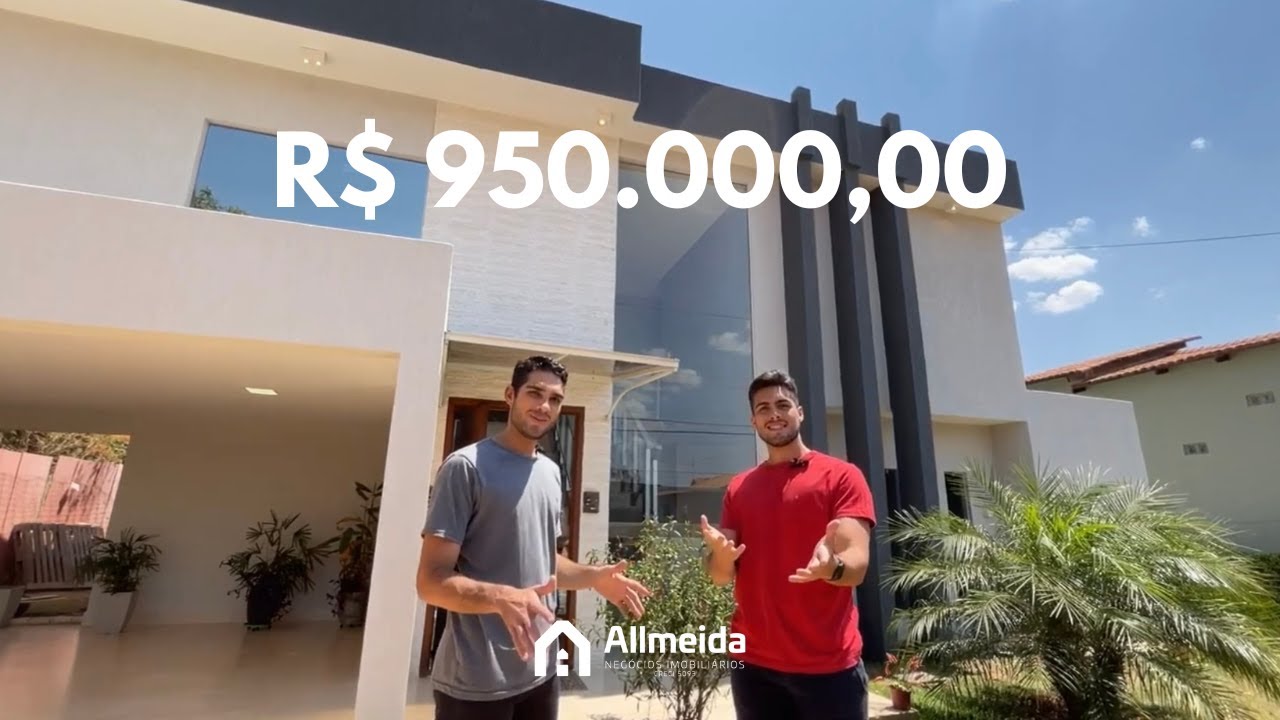 CASA COM ESTILO MODERNO NO CONDOMÍNIO MANSÕES ENTRE LAGOS EM BRASÍLIA/DF