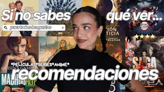 No sabes qué ver? 📺MIS RECOMENDACIONES (pelis, series y anime)