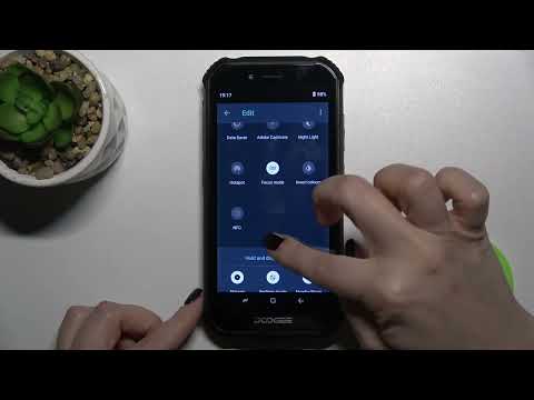 How to Adjust Notification Panel Shortcuts on DOOGEE S40 - Set shortcut icons