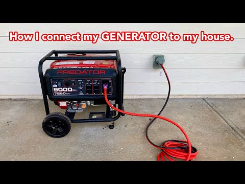 How I connect a generator to my house.