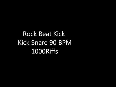 Rock Drum Beat 90 BPM Kick Kick Snare