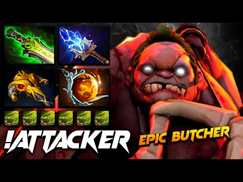 Attacker Pudge Epic Butcher - Dota 2 Pro Gameplay [Watch & Learn]