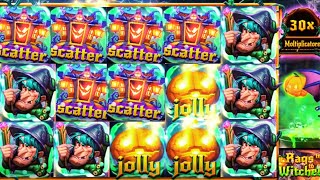 BIG WIN SLOT on "Rags to Witches" Slot | CRAZY BONUS SCATTER & FREE SPINS 🎉 Video Video