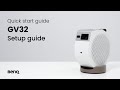 BenQ GV32 projector: Unboxing & quick start guide