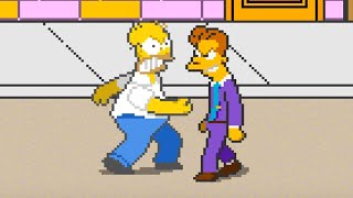 Casual Longplay: The Simpsons (Arcade original version) full game session for 1 Player w/Homer