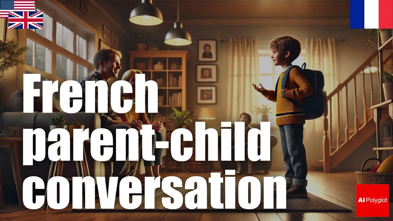 French parent-child conversation | Basic practice | Required to learn episode artwork