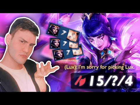 LEBLANC DESTROYING LUX EVERYTIME SHES VISIBLE...XOXO! | LEAGUE OF LEGENDS