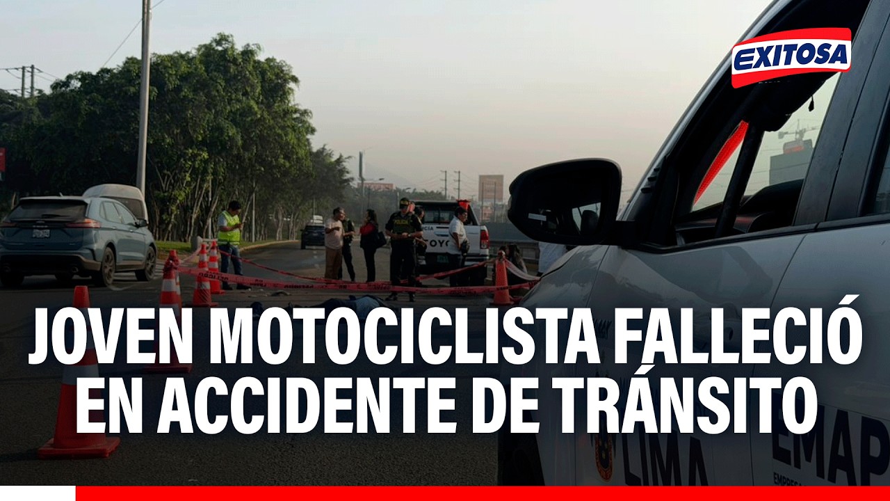 🔴🔵 Joven motociclista falleció en accidente de tránsito en Surco