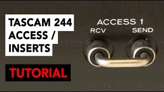 Video thumbnail for Tascam 244: Access 1...4 (channel inserts) tutorial - compressor by Multitrack Cassette Fans