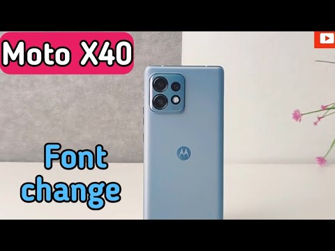 How To Change Font In Moto X40 ,Moto X40  Mein Font Customise Kaise Karen,