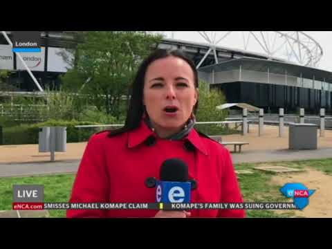 Natalie Powell reporting on violence in stadiums