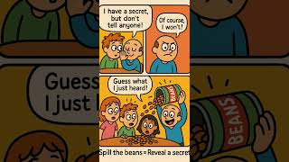 This idiom is hilarious! 😆 | Spill the Beans | AI Comic #funny #shorts #idioms