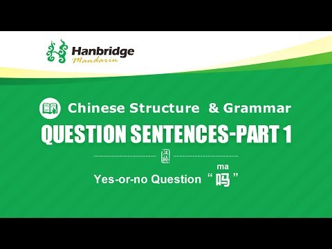 How easy is it to make question sentences in Chinese!