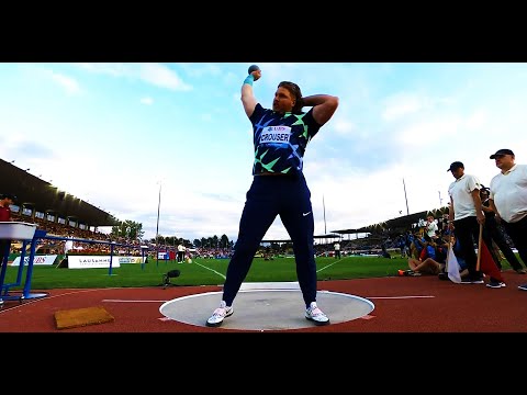 Men's Shot Put.  Lausanne Athletissima.  Diamond League, Stade Olympique.  August 26, 2021