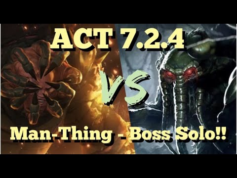 MCOC - ACT 7.2.4 - Immortal Abomination VS Man-Thing - Boss Solo!!