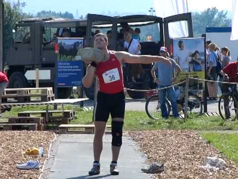 Eidg. Schwing- und Älplerfest Frauenfeld 2010 Steinstossen 20kg