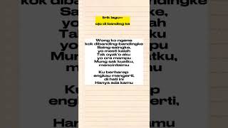 Download lagu Ojo di banding ke | Lirik lagu mp3