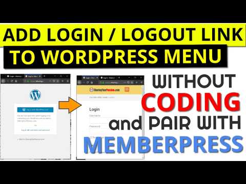 Easily Add Smart Login Logout Menu Links and MemberPress Integration