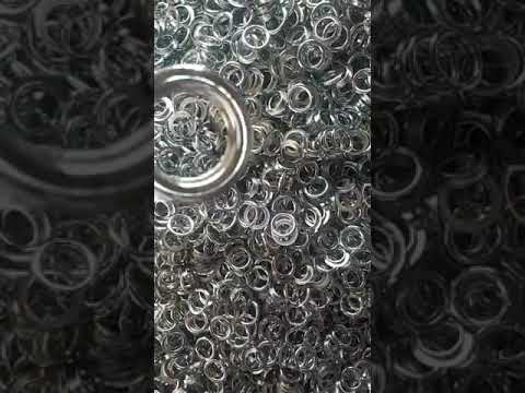 Silver Small Chrome Eyelet Rings With Washer
