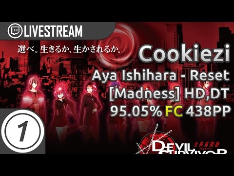 Cookiezi | Aya Ishihara - Reset (Full ver) [Madness] +HD,DT | FC 95.05% 438pp #2