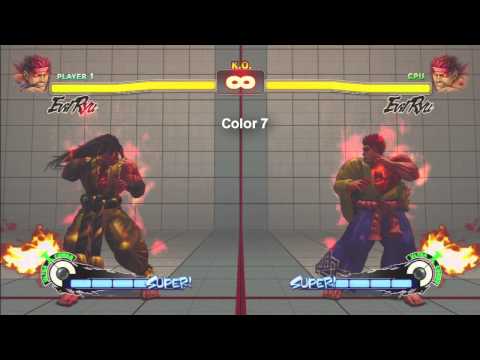 SSF4 AE Arcade Challengers Pack all alternate colors